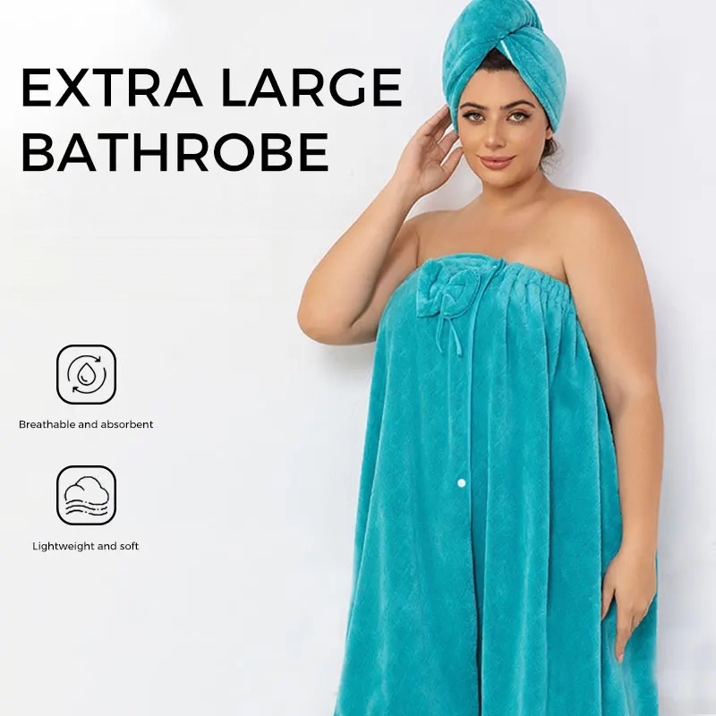 European and American style bath wrap can be worn as a strapless dress or wrappe